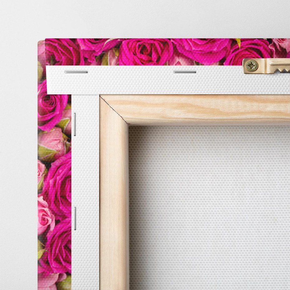 Obraz na płótnie 80x120 - Kwiatowa symfonia róż - róże, kwiaty