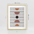 Plakat w ramie 30x40 - Plakat w Stylu Abstrakcji - geometryczna grafika, plakat - rama drewno