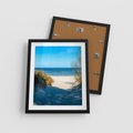 Plakat w ramie 40x50 - Spokój nad brzegiem morza - plaża, morze - rama czarna