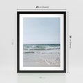 Plakat w ramie 40x50 - Spokój nad Brzegiem - plaża, morze - rama czarna