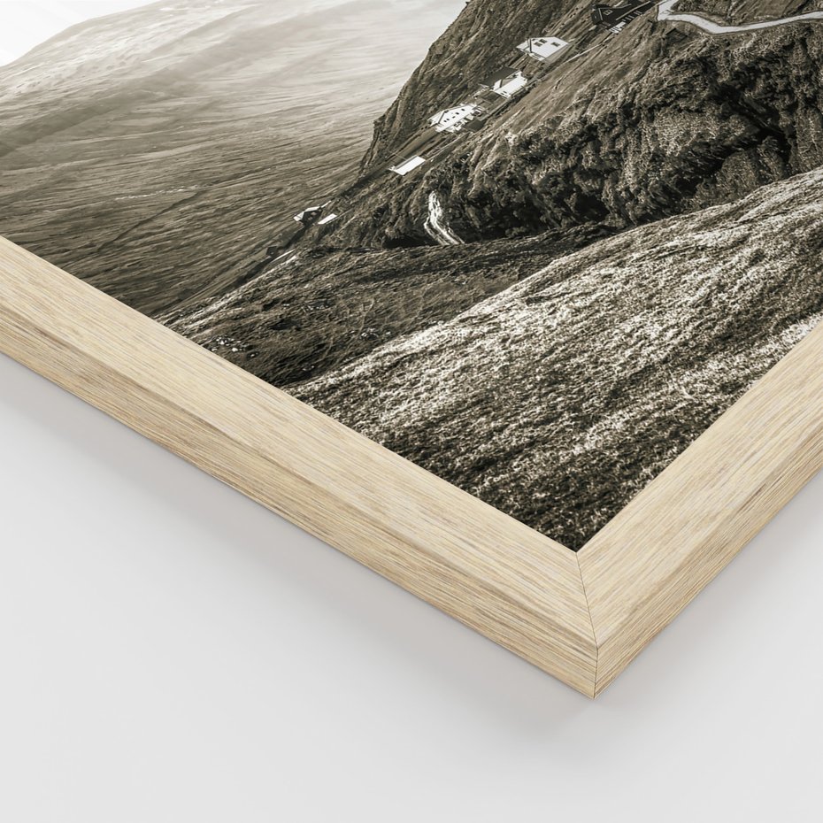 Zestaw obrazy w ramie 30x40 galeria - Góry, bizon, kozica - rama drewno