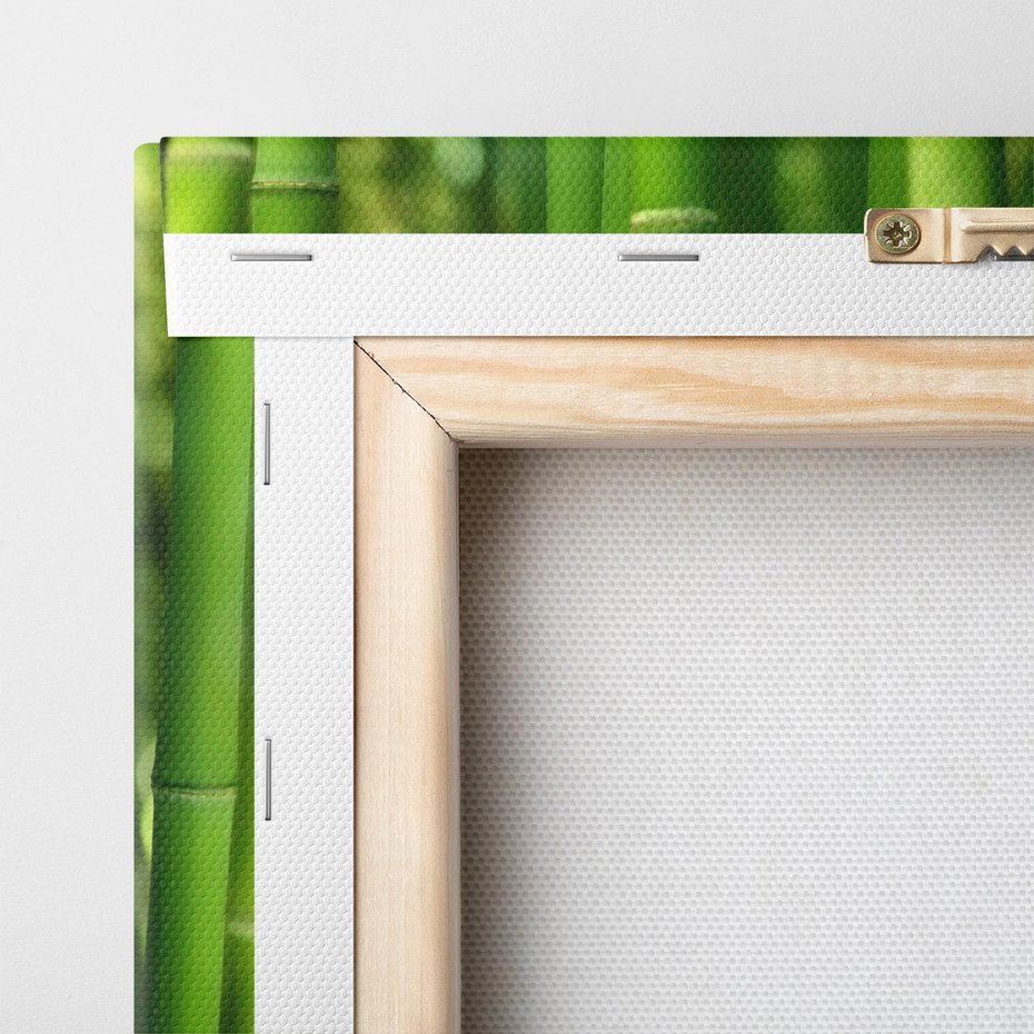 Obraz na płótnie 120x60 - Spokój bambusowego lasu SPA - bambus, drzewa