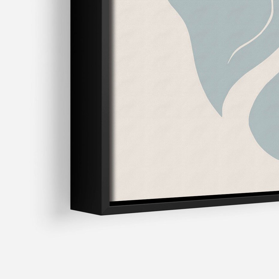 Obraz w ramie 50x70 - Kwiaty Pasteli - kwiaty, nowoczesne i minimalistyczne - rama czarna
