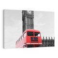 Obraz na płótnie 120x80 - Autobusy w tętniącym życiem Londynie - Londyn, autobus