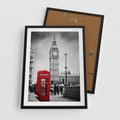 Plakat w ramie 50x70 - Ikoniczny Big Ben w Londynie - Big Ben, Londyn - rama czarna