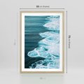 Plakat w ramie 50x70 - Morska potęga - morze, ocean - rama drewno