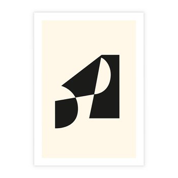 Plakat bez ramy 40x50 - Rozświetlony Cień - abstrakcyjna sztuka, geometria