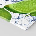 Obraz na płótnie 140x70 - Świeże limonki - limonki, woda