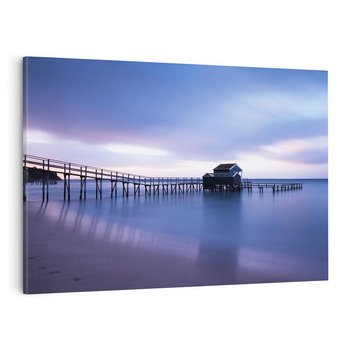 Obraz na płótnie 120x80 - Romantyczne molo nad morzem - molo, morze