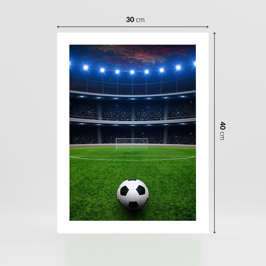 Plakat bez ramy 30x40 - Piłka nożna - gol! - piłka nożna, gol