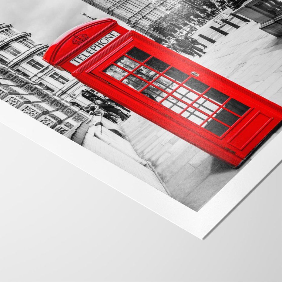 Plakat bez ramy 30x40 - Ikoniczna budka w Londynie - Londyn, budka