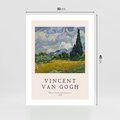 Plakat bez ramy 30x40 - Pole z Cyprysami - reprodukcja obrazu, van gogh