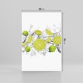 Obraz na płótnie 50x70 - Rześkość i smak - limonki, lód