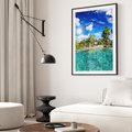 Plakat bez ramy 30x40 - Rajskie wakacje na plaży - plaża, wakacje