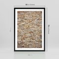 Plakat w ramie 50x70 - Mur z cegieł - surowa elegancja - mur, cegły - rama czarna