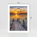 Plakat bez ramy 30x40 - Magia zachodu słońca - zachód, słońca