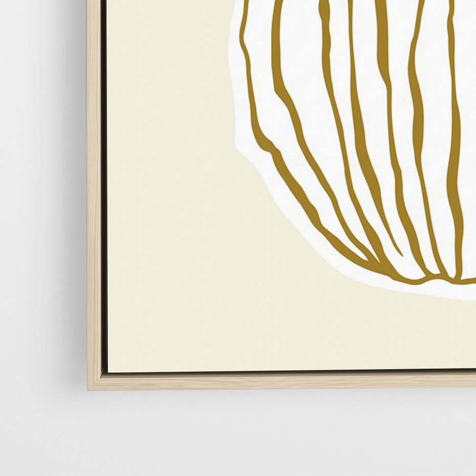 Obraz w ramie 80x120 - Przenikające Formy - abstrakcyjny plakat, kwiaty - rama drewno