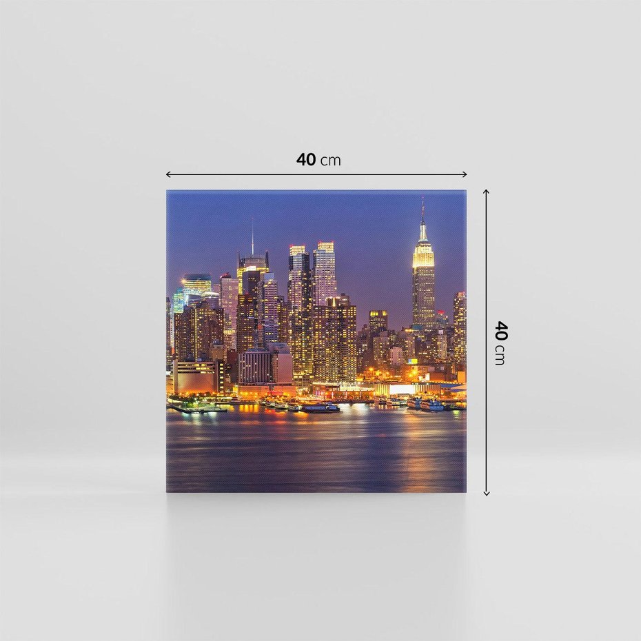 Obraz na płótnie 40x40 - Dusza Ameryki: miasto nieprzespanych nocy - Ameryka, USA
