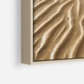 Obraz w ramie 50x50 - Piasek i Nieskończoność - pustynia, piasek - rama drewno