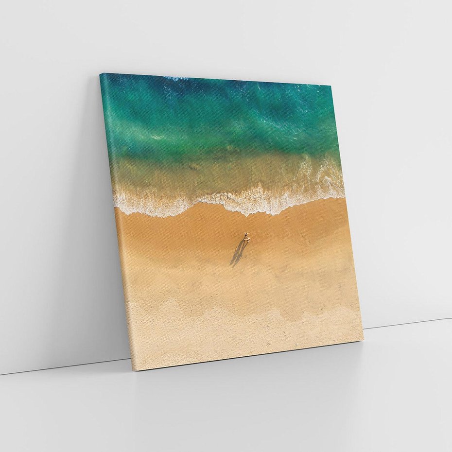 Obraz na płótnie 30x30 - Oaza Relaksu - plaża, morze