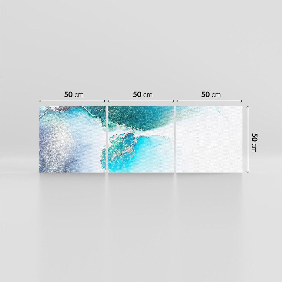 Obraz na płótnie 150x50 - Marmur złotą akwarelą - marmur, akwarela