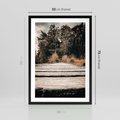 Plakat w ramie 50x70 - Fotografia w Ciepłych Barwach - odcienie brązu, fotografia - rama czarna