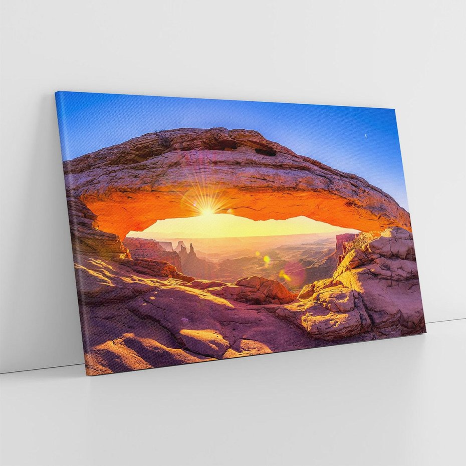 Obraz na płótnie 120x80 - Magia pustyni: skały i bezkresny horyzont - pustynia, skały