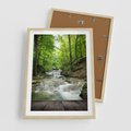 Plakat w ramie 50x70 - Plączący się strumień - rzeka, strumień - rama drewno