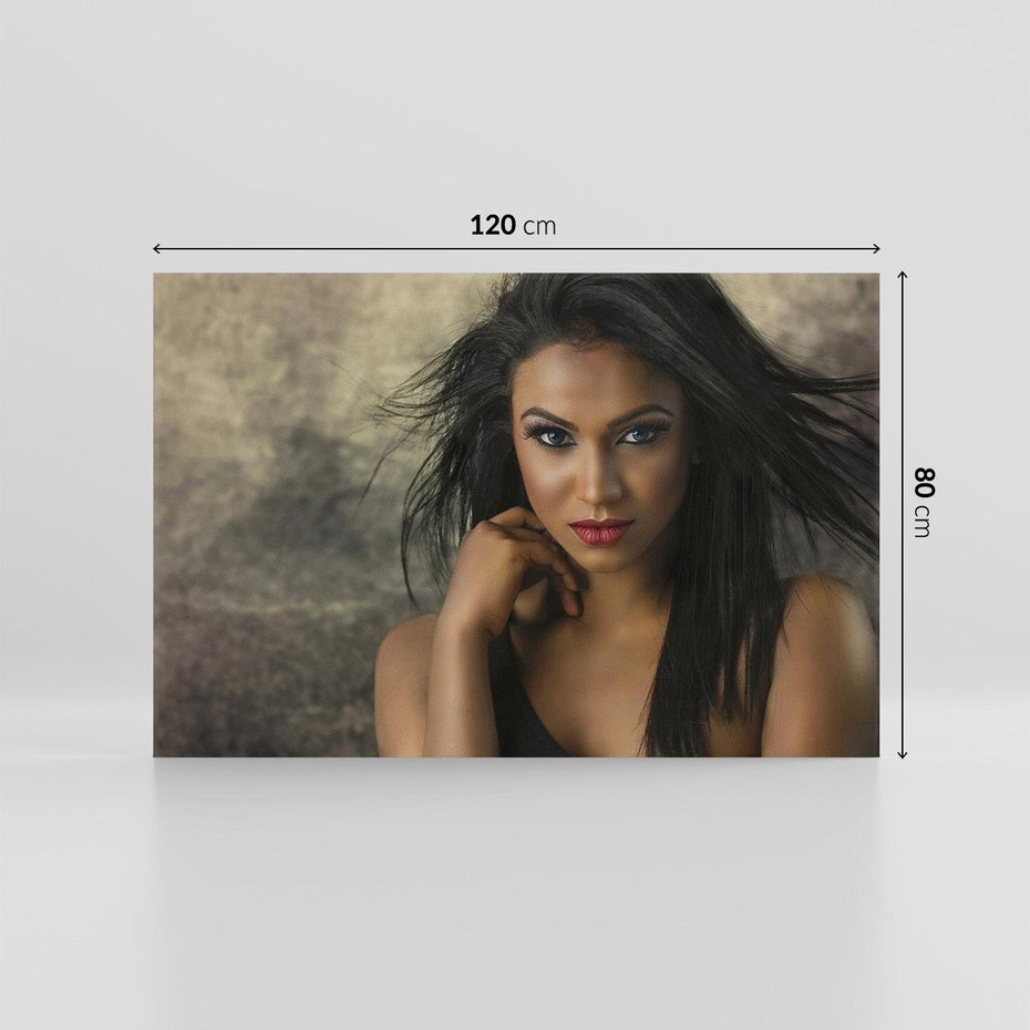 Obraz na płótnie 120x80 - Urok Kobiety - Portret Modelki - kobieta, dziewczyna
