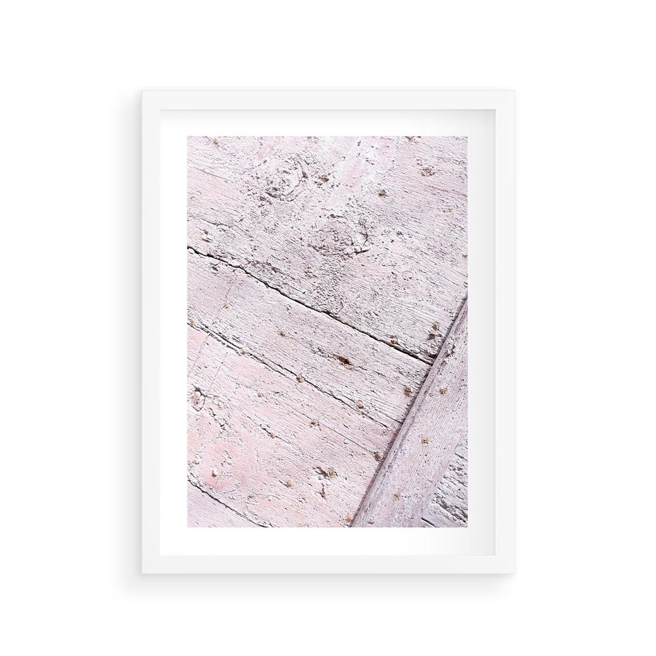 Plakat w ramie 30x40 - Nowoczesna Elegancja - beton, struktura - rama biała