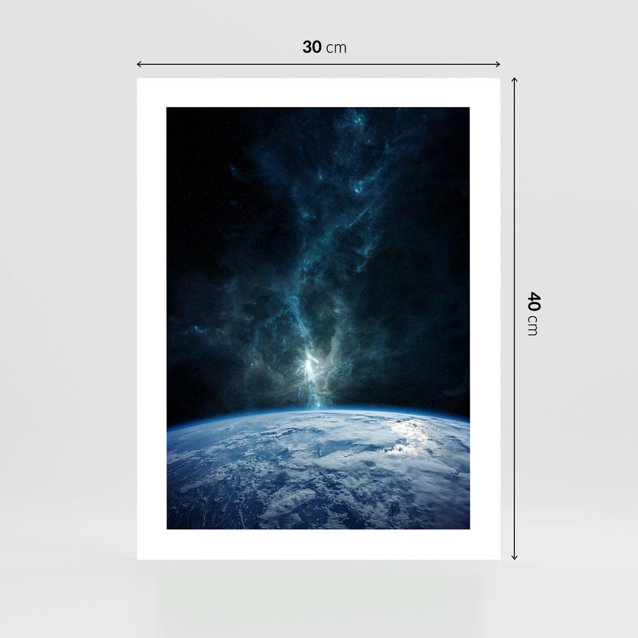 Plakat bez ramy 30x40 - Wędrówka przez galaktyki - ziemia, kosmos