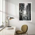 Plakat bez ramy 30x40 - Cicha Magia Zimowego Lasu - zimowy las, ośnieżone drzewa