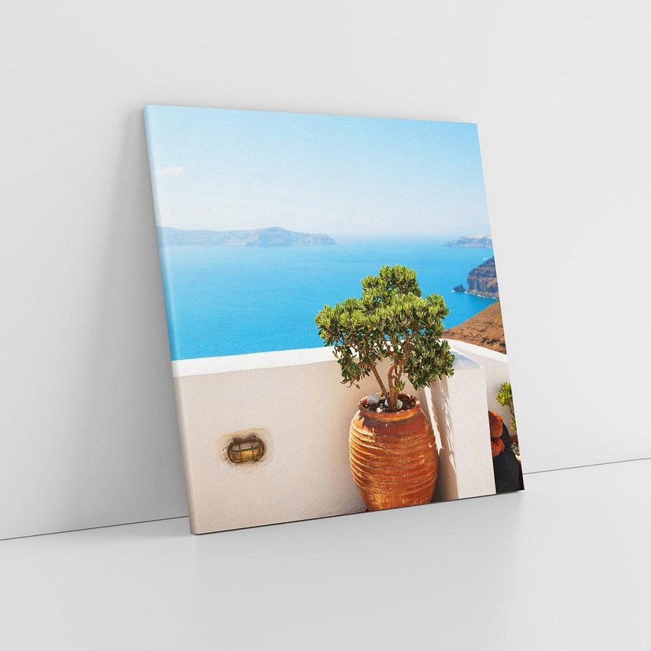 Obraz na płótnie 60x60 - Santorini - oaza greckiej wyspy - Santorini, grecka