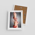 Plakat w ramie 30x40 - Manicure i Pedicure - Piękno Paznokci - manicure, pedicure - rama biała