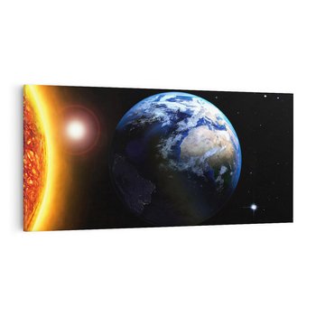 Obraz na płótnie 140x70 - Piękno Ziemi - kosmos, ziemia