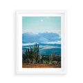 Plakat w ramie 40x50 - Malowniczy Pejzaż - pustynia, pejzaż - rama biała