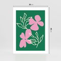 Plakat bez ramy 30x40 - Wewnętrzne Fale - abstrakcyjny plakat, boho styl