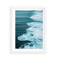 Plakat w ramie 50x70 - Morska potęga - morze, ocean - rama biała