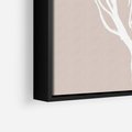 Obraz w ramie 70x100 - Impresje Pastelowych Nastrojów - minimalistyczny delikatny obraz, beżowe odcienie - rama czarna