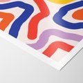 Plakat bez ramy 21x30 - Intrygujące Widzenia - abstrakcyjny kolorowy obraz, kolorowe linie