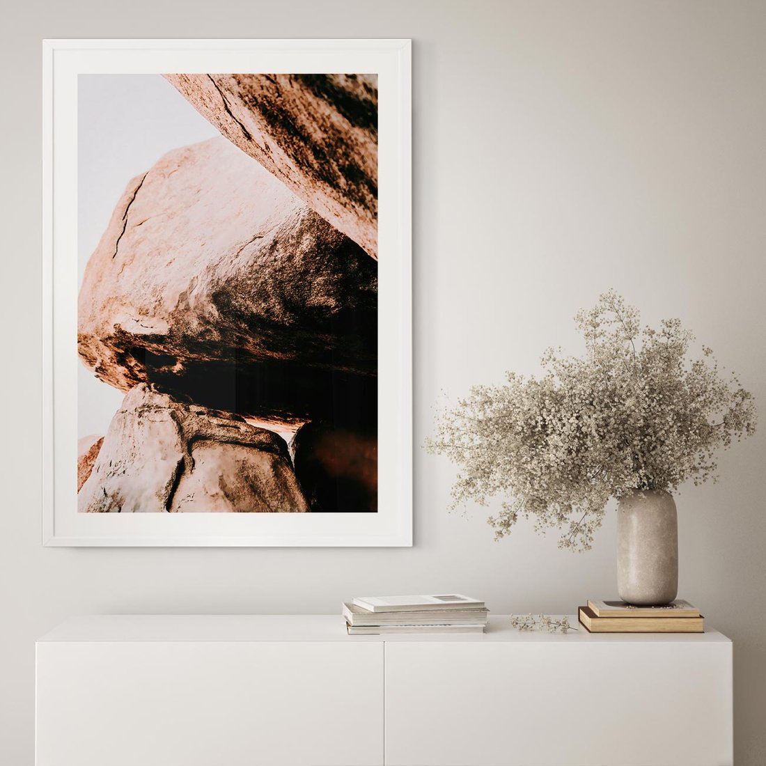 Plakat bez ramy 40x50 - Tekstura Brązu - skały, głazy