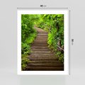 Plakat bez ramy 40x50 - Magia Leśnej Ścieżki - ścieżka, w lesie