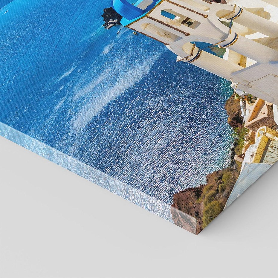 Obraz na płótnie 70x50 - Urokliwy widok na Santorini - Santorini, widok