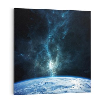 Obraz na płótnie 50x50 - Wędrówka przez galaktyki - ziemia, kosmos