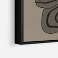 Obraz w ramie 70x100 - Niezwykłe Przesilenia - nowoczesna geometryczna sztuka, loftowe wnętrze - rama czarna