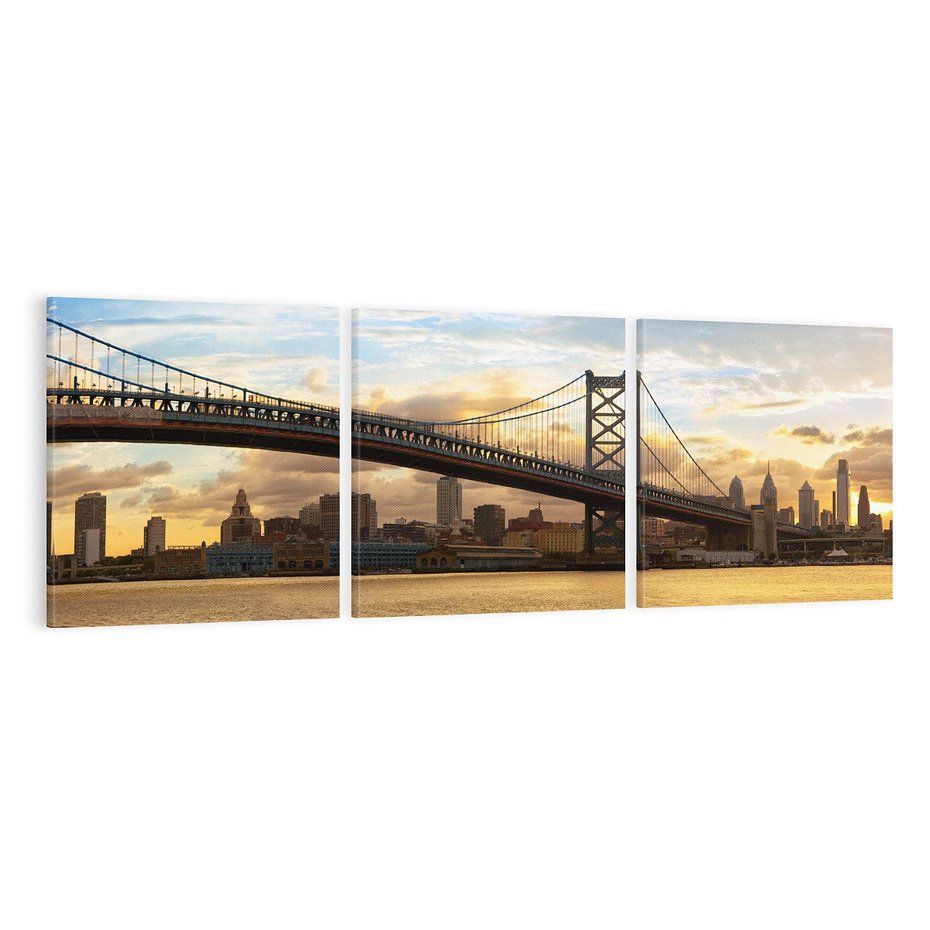 Obraz na płótnie 150x50 - Most w amerykańskim stylu - Philadelphia, most