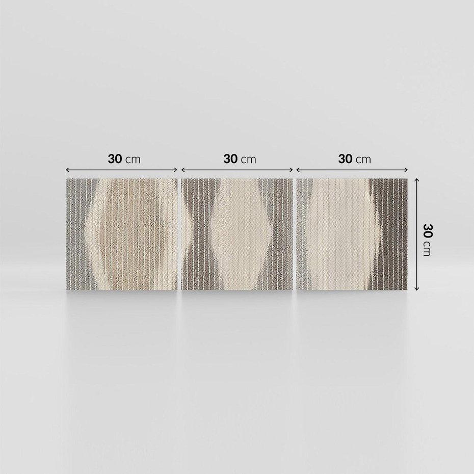 Obraz na płótnie 90x30 - Melancholijny spacer barw - symetryczne, geometryczne