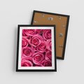 Plakat w ramie 40x50 - Romantyczne róże w pełnym rozkwicie - róże, kwiaty - rama czarna