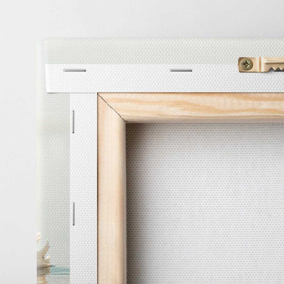 Obraz na płótnie 120x80 - Spokój Plaży - fotografia, biała muszla na plaży