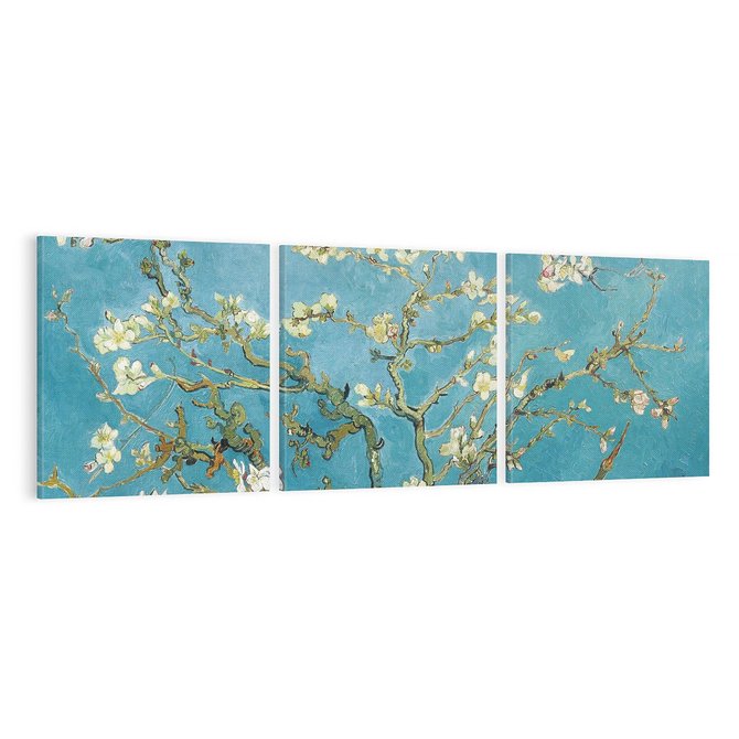 Obraz na płótnie 150x50 - Almond blossom 1890, Vincent van Gogh - Reprodukcja - reprodukcja, obraz na płótnie